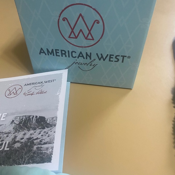 American West Turquoise & Leather Multi-Strand Necklace 15” long. - Picture 5 of 6